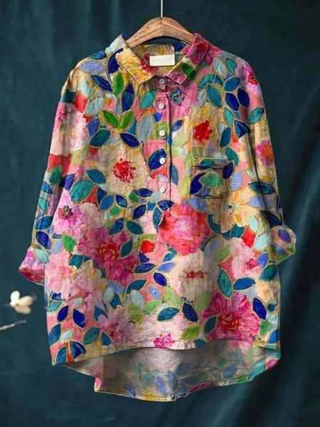 Dames Bloemenblouse Romantisch 2