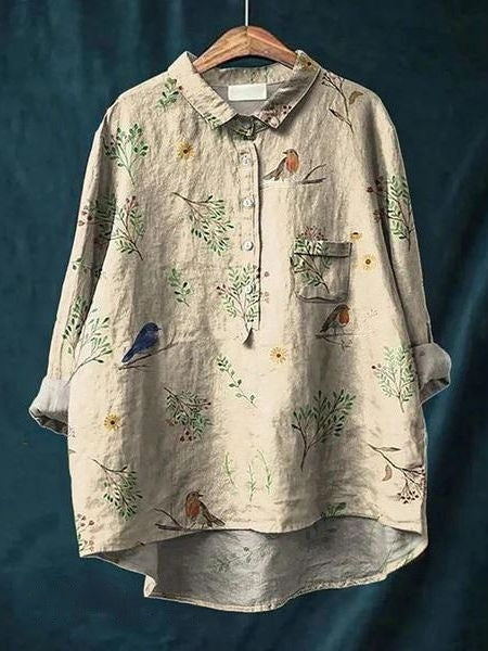 Dames Bloemenblouse Romantisch 4