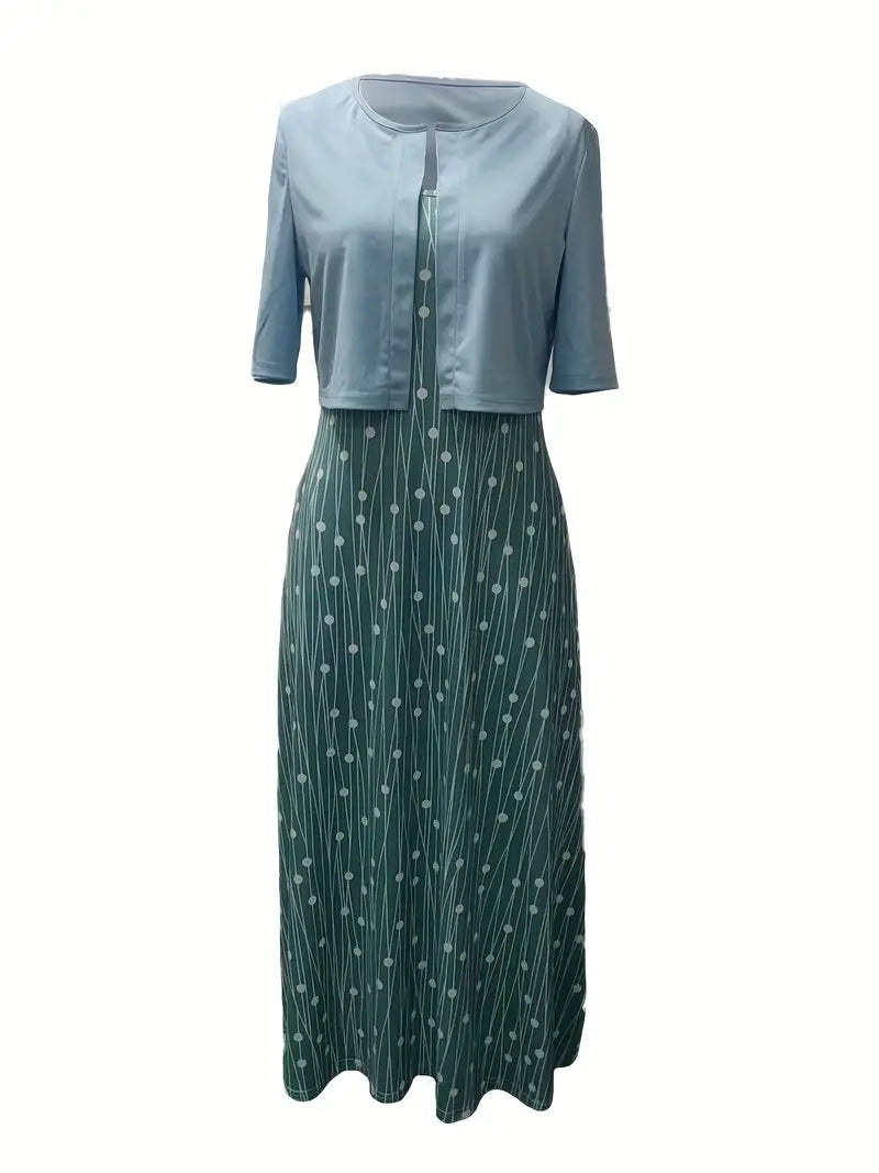 Dames Bloemenjurkset met Crop Top 4