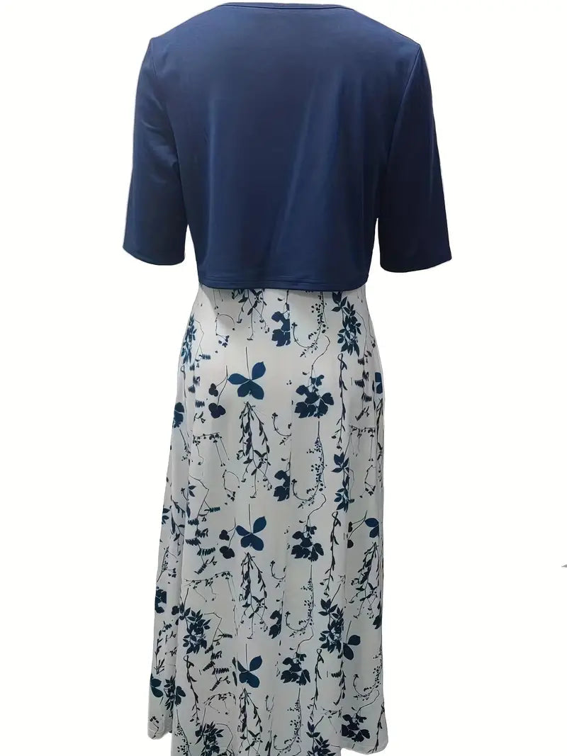 Dames Bloemenjurkset met Crop Top 7