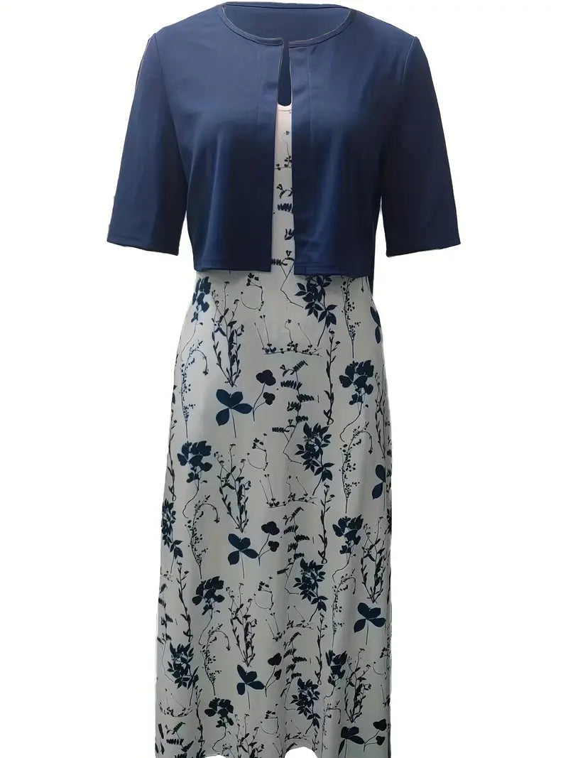 Dames Bloemenjurkset met Crop Top 8