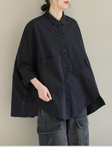 Dames Blouse Asymmetrisch met Revers 4
