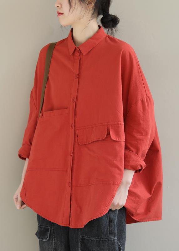 Dames Blouse Asymmetrisch met Revers 5