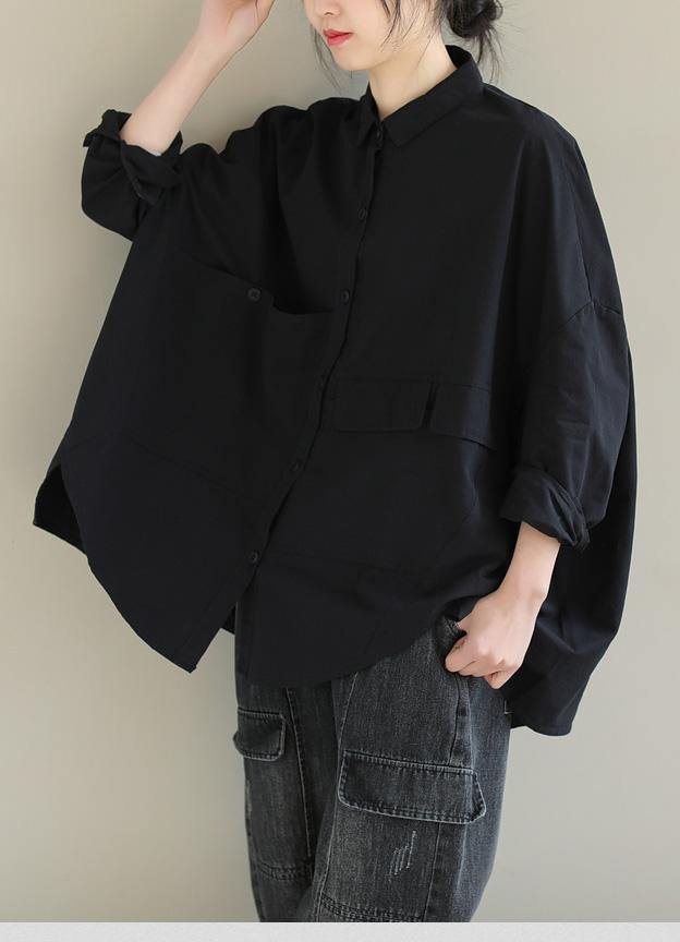 Dames Blouse Asymmetrisch met Revers 7