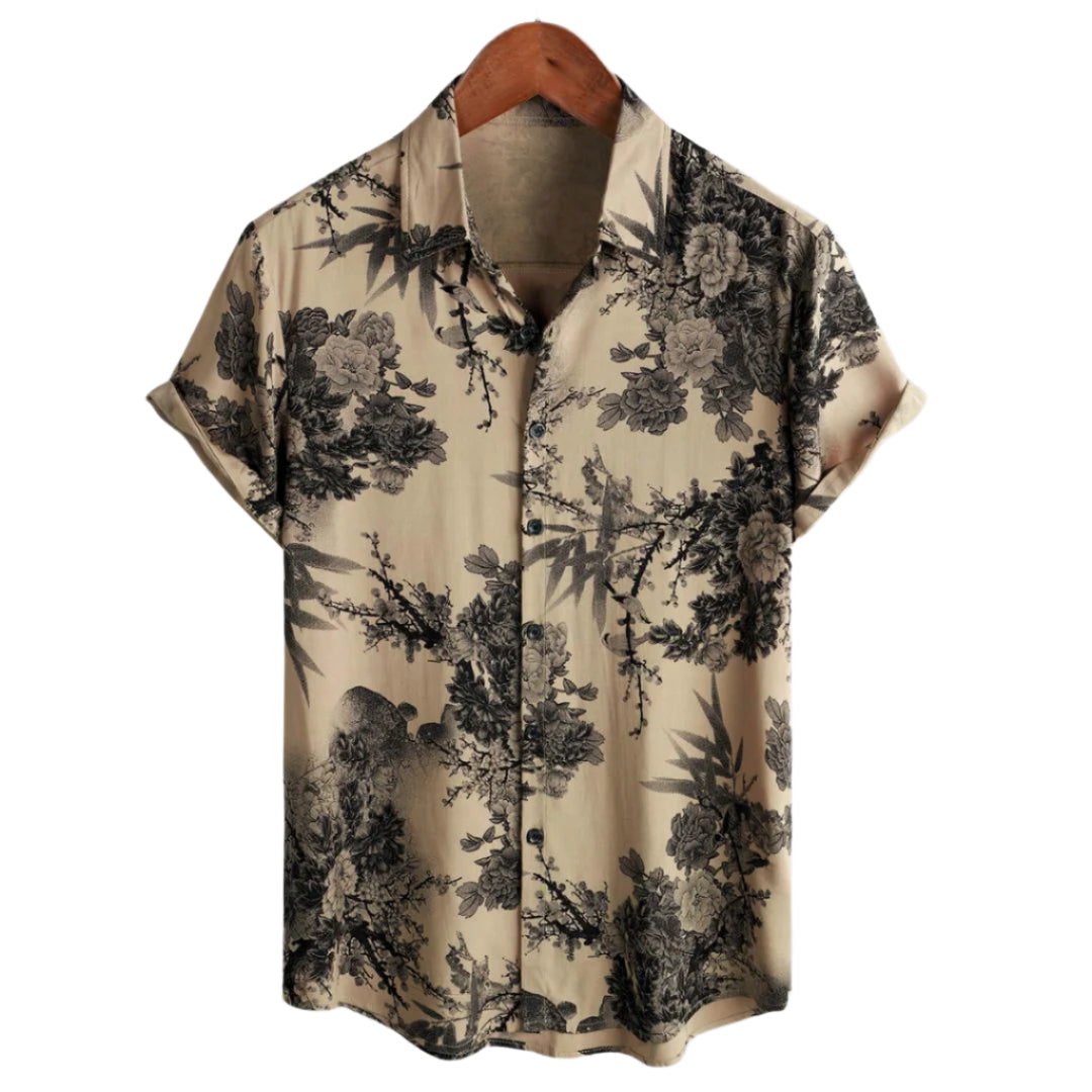 Dames Blouse Bloemenpatroon Lichte Rekbare Stof 0