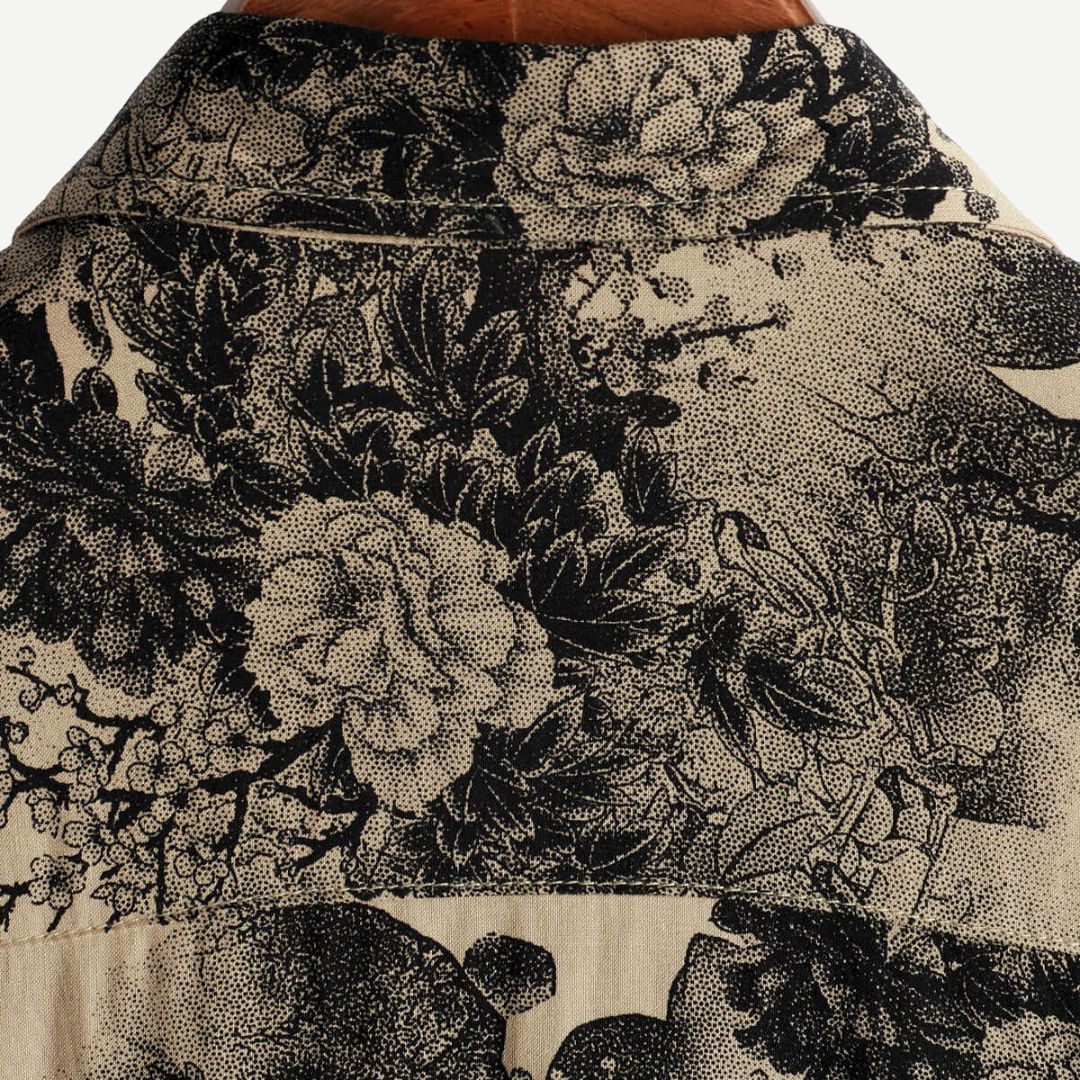 Dames Blouse Bloemenpatroon Lichte Rekbare Stof 3
