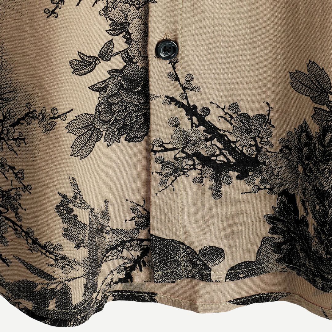 Dames Blouse Bloemenpatroon Lichte Rekbare Stof 4