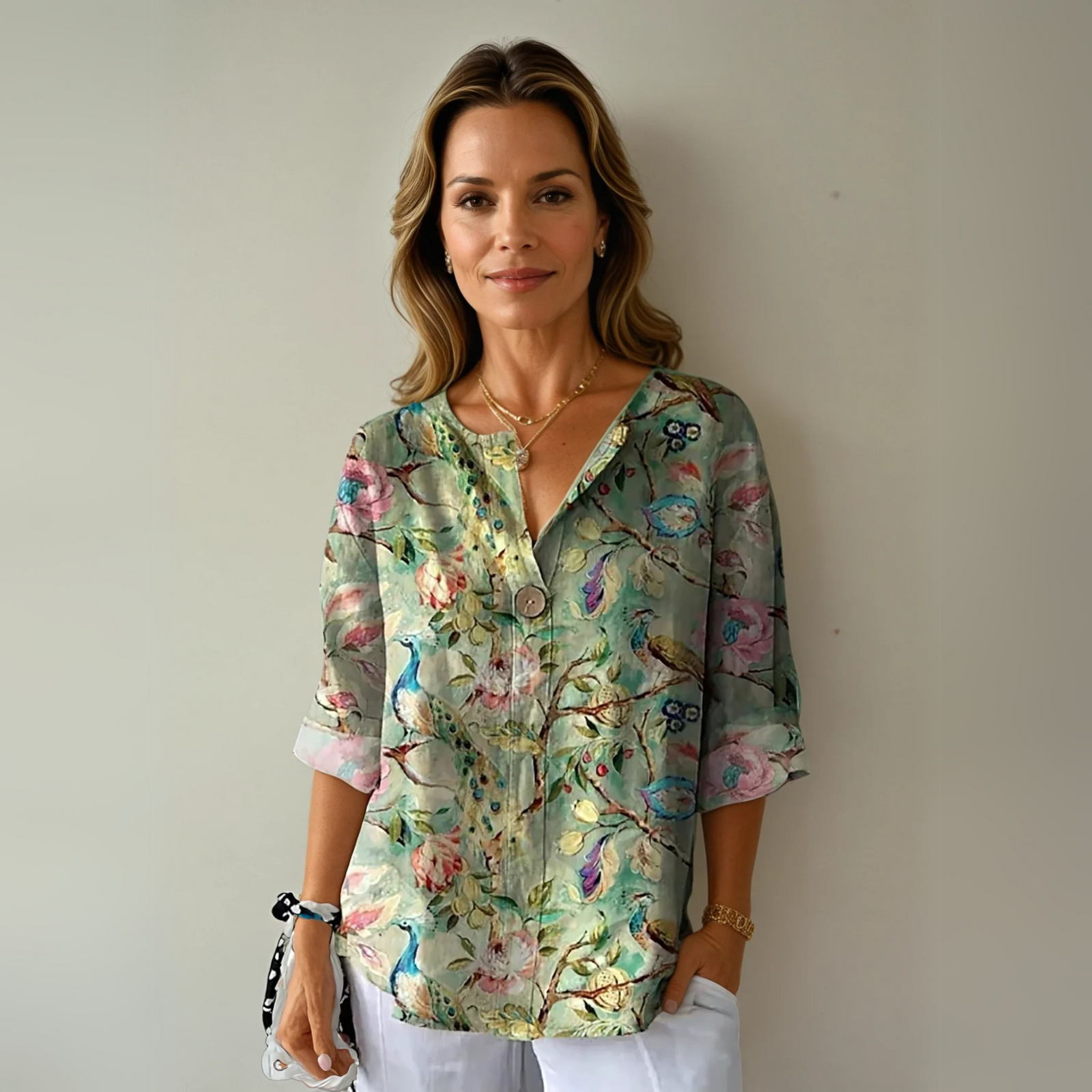 Dames Blouse Bloemenprint Casual Chic 2