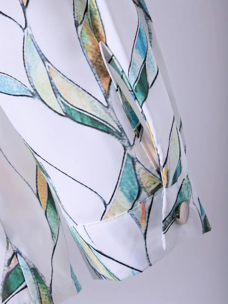 Dames Blouse Casual Ademend Materiaal Uniek Patroon 5