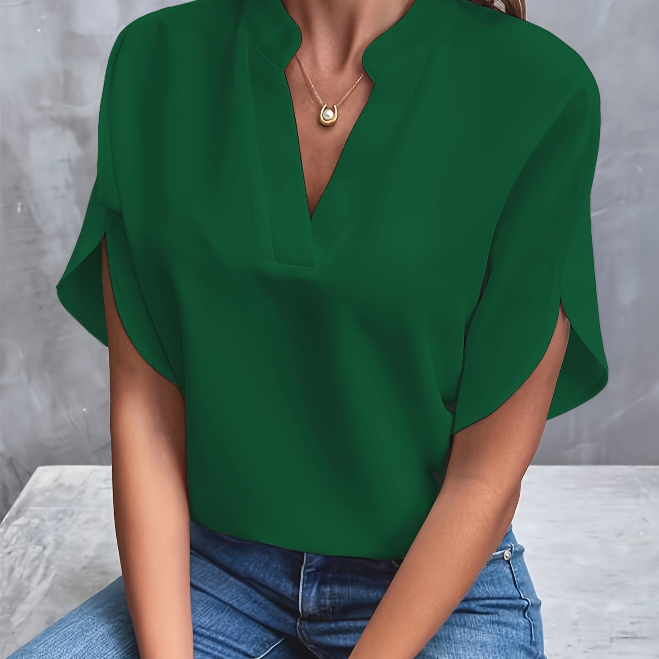 Dames Blouse Casual Chic Viscose Polyester 10