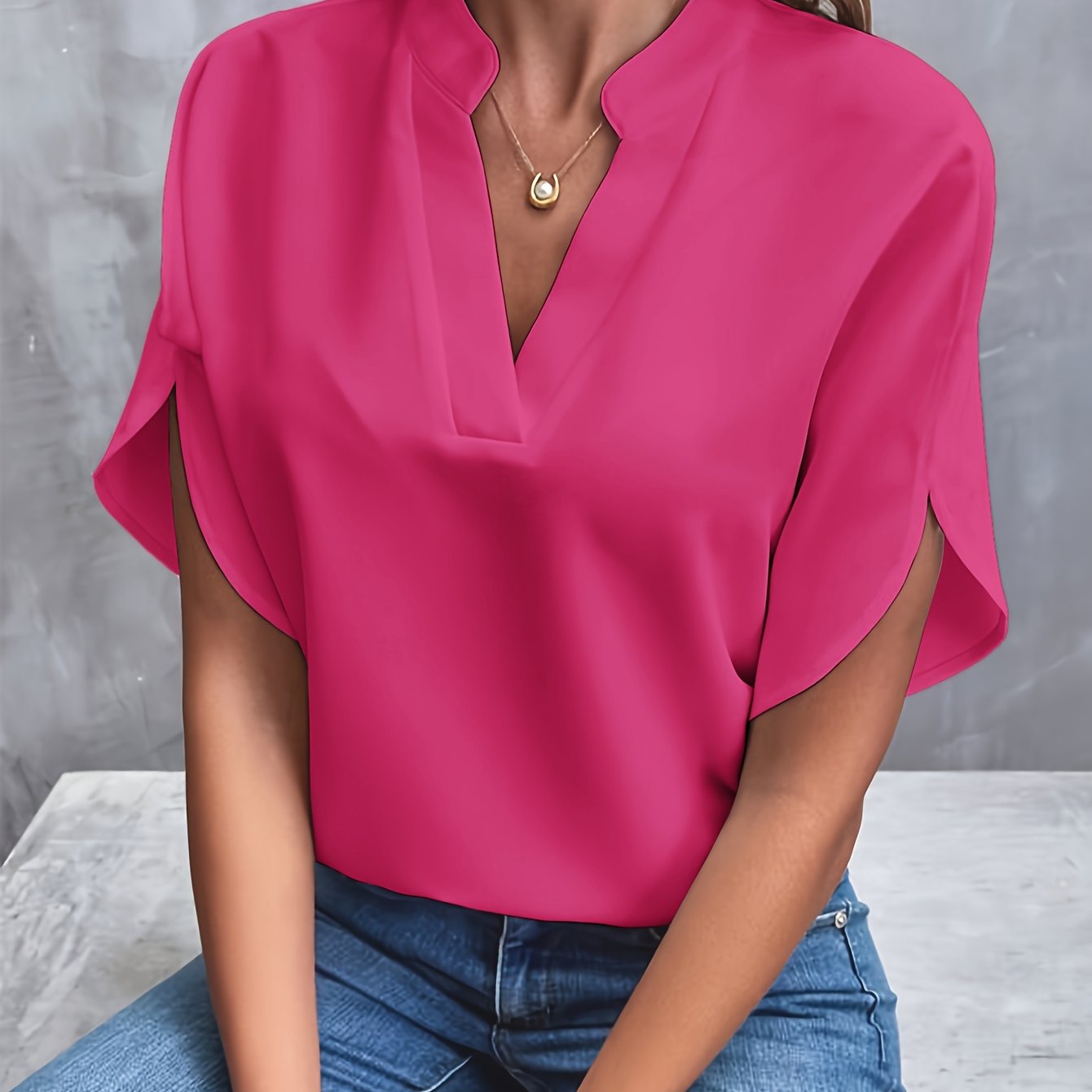 Dames Blouse Casual Chic Viscose Polyester 9