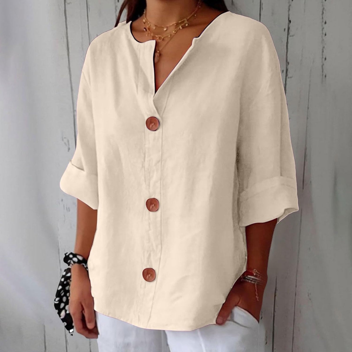 Dames Blouse Casual Flutter Fit voor Lente en Zomer 0