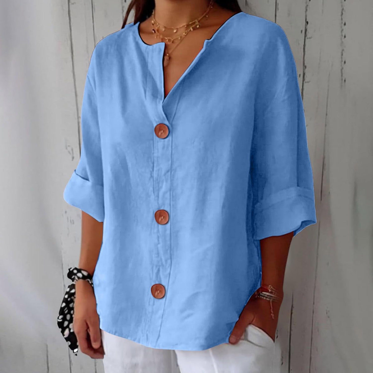 Dames Blouse Casual Flutter Fit voor Lente en Zomer 12