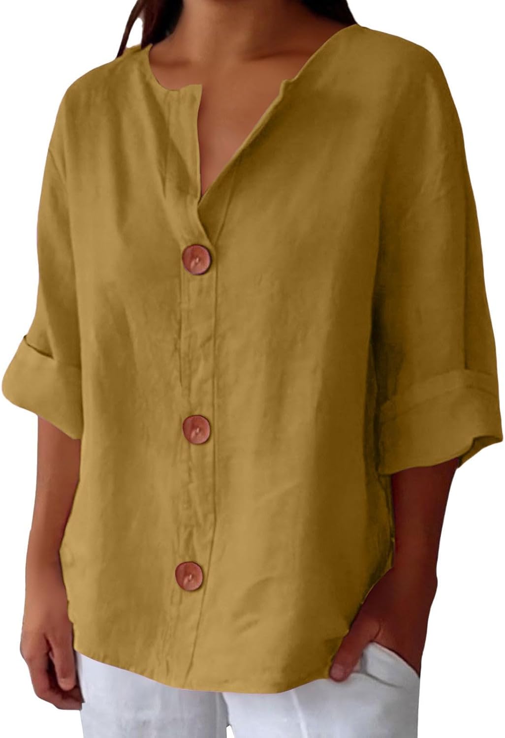 Dames Blouse Casual Flutter Fit voor Lente en Zomer 4