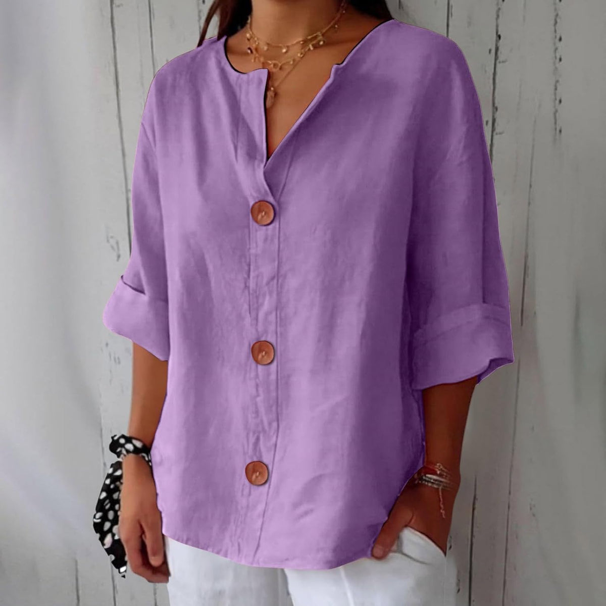 Dames Blouse Casual Flutter Fit voor Lente en Zomer 5