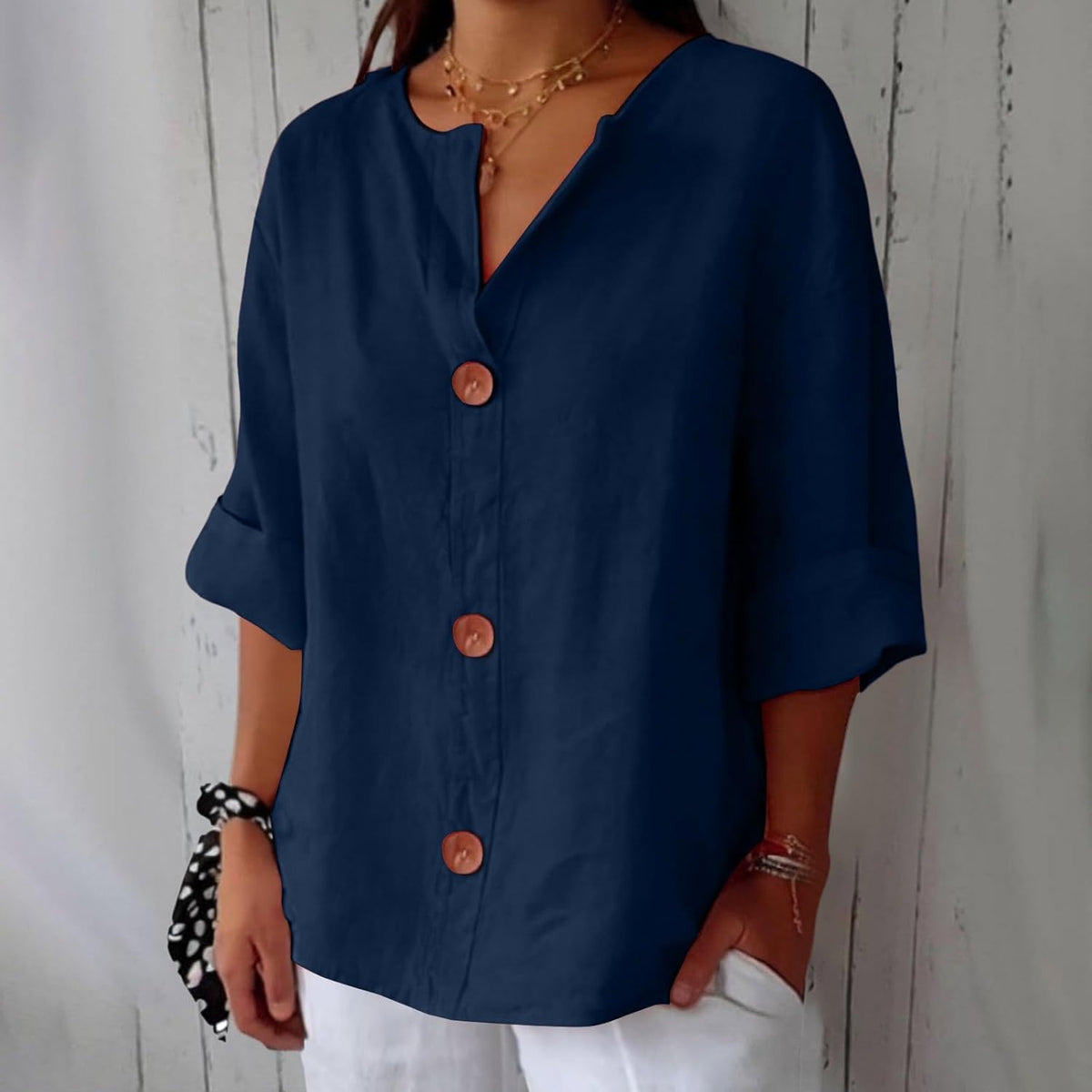 Dames Blouse Casual Flutter Fit voor Lente en Zomer 8