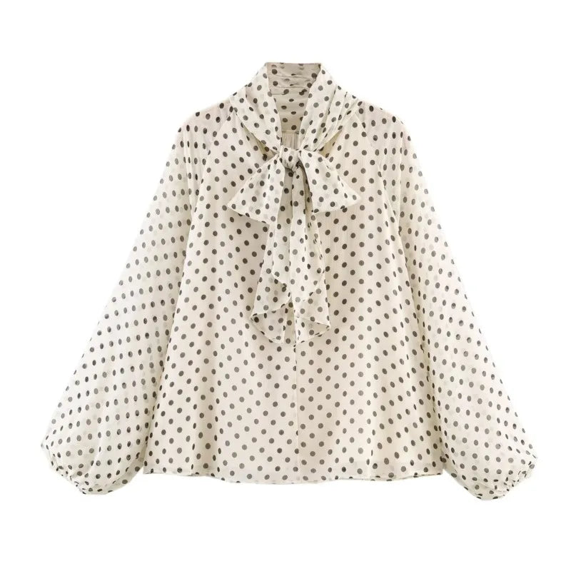 Dames Blouse Casual Hoge Kraag 4