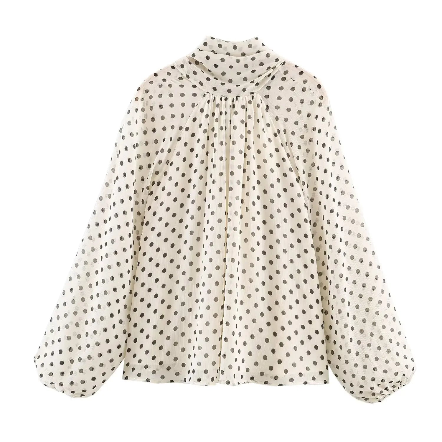 Dames Blouse Casual Hoge Kraag 6