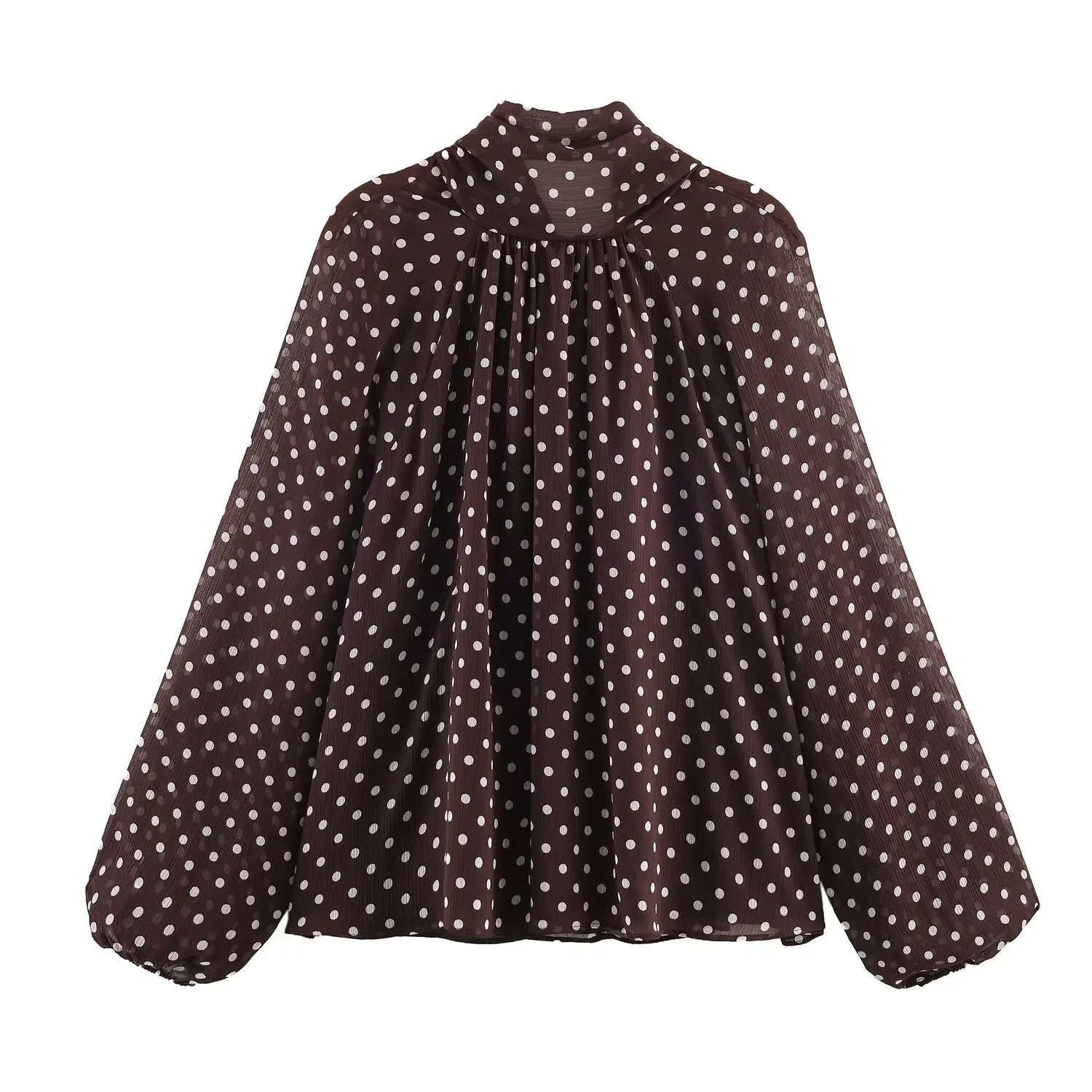 Dames Blouse Casual Hoge Kraag 7