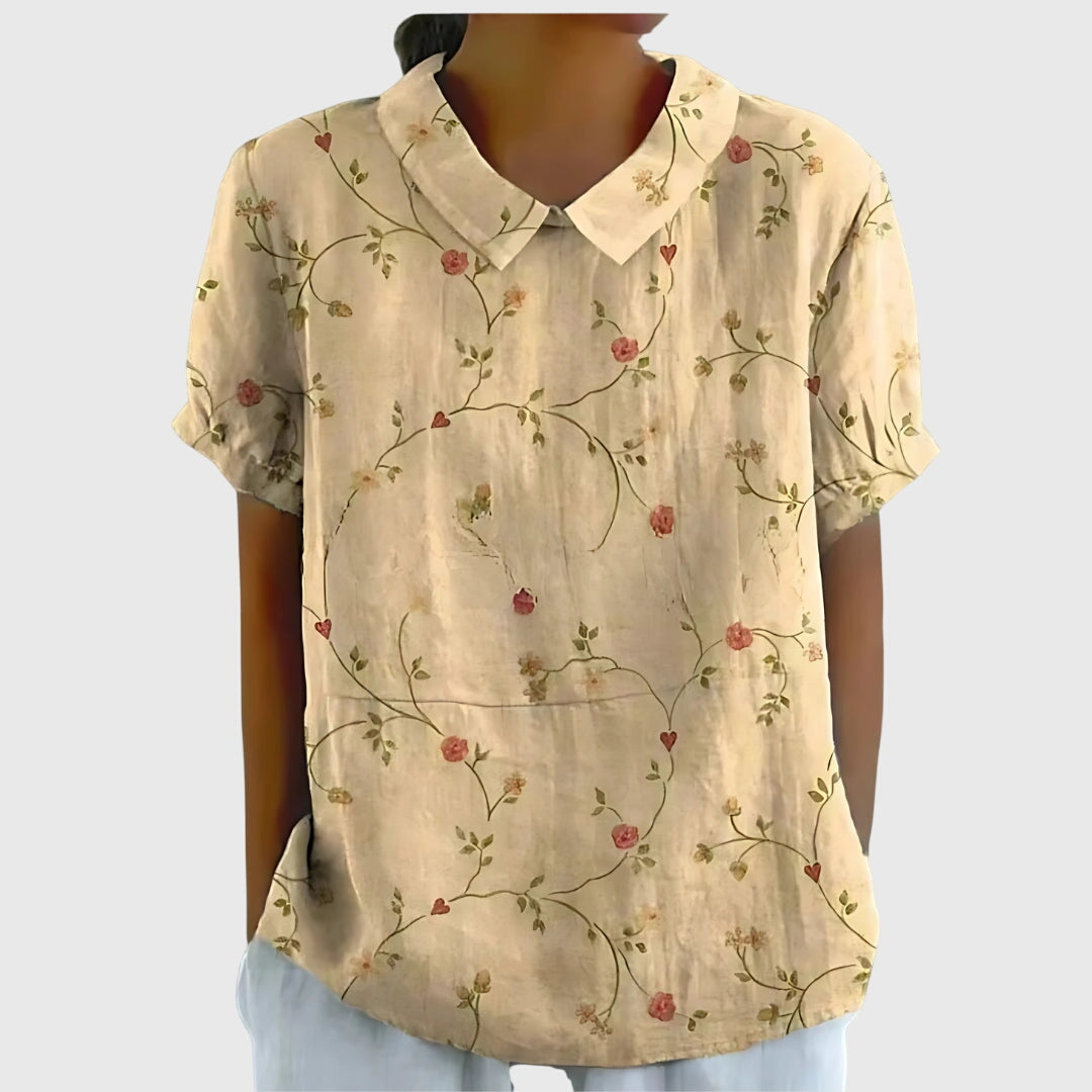 Dames Blouse Casual Met Bloemenprint 2