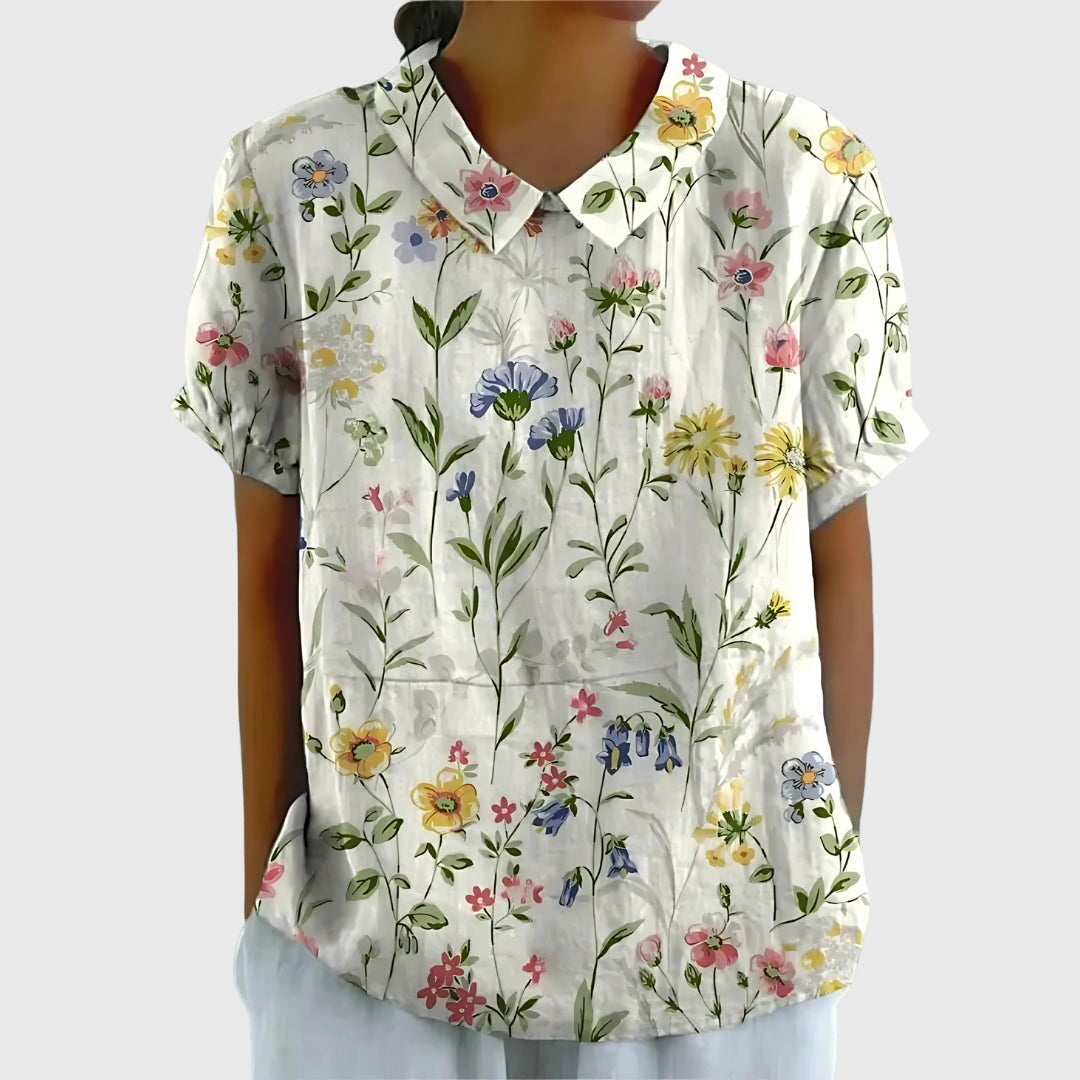 Dames Blouse Casual Met Bloemenprint 3
