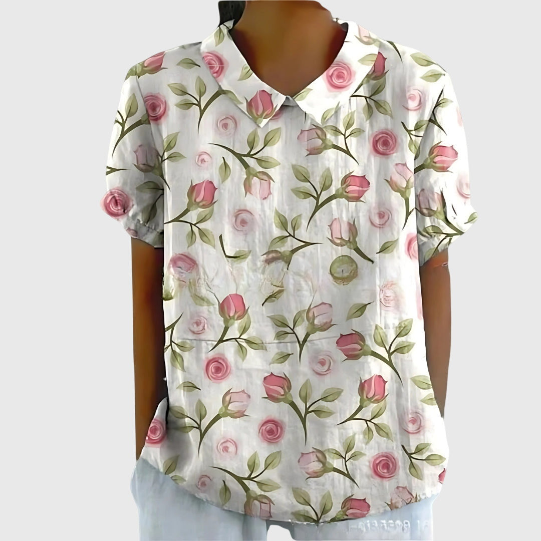 Dames Blouse Casual Met Bloemenprint 7