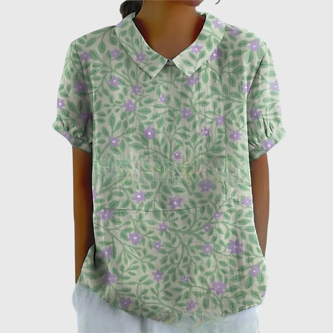 Dames Blouse Casual Met Bloemenprint 8