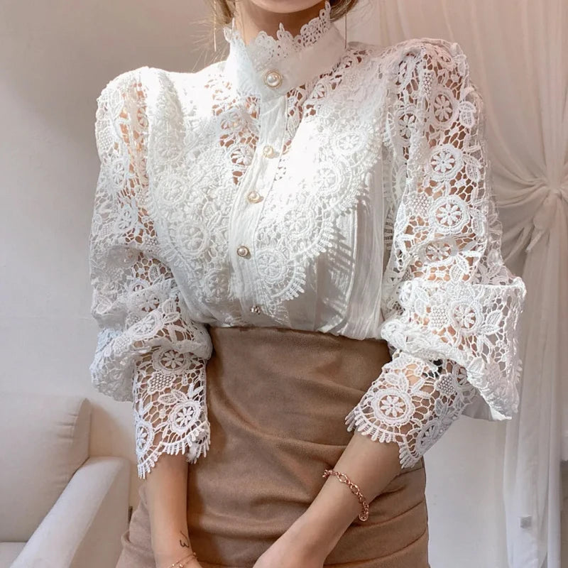 Dames Blouse Casual Met Kraag 2