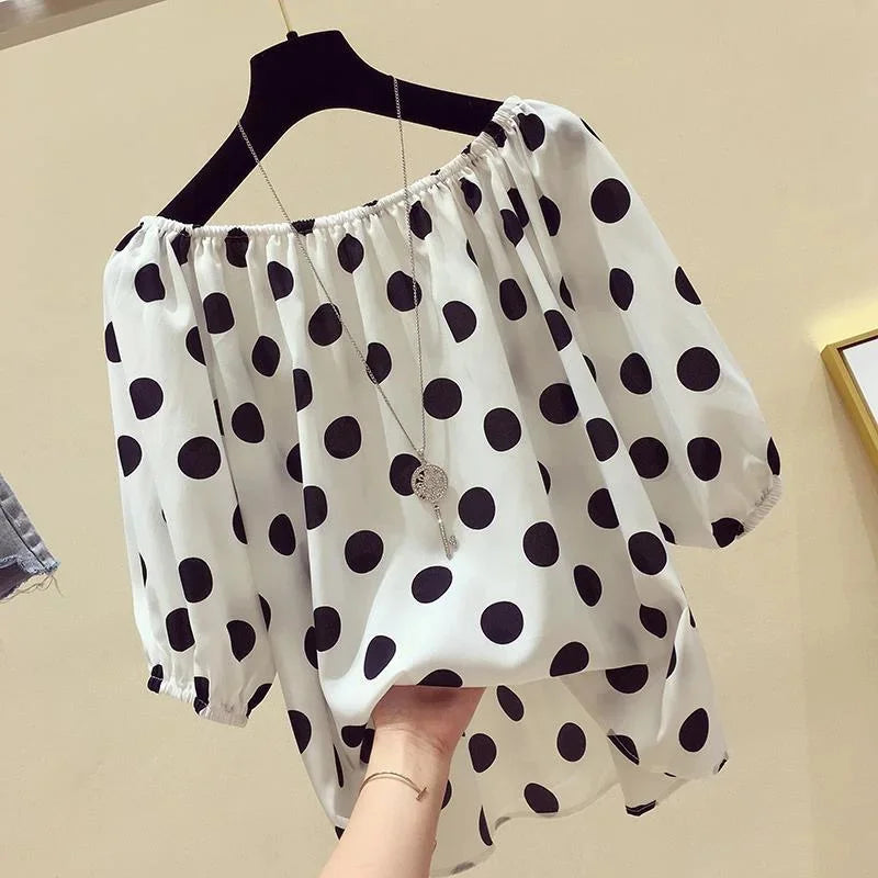 Dames Blouse Casual Polka Dot 0