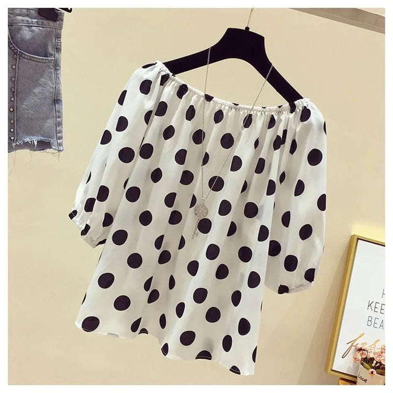 Dames Blouse Casual Polka Dot 2