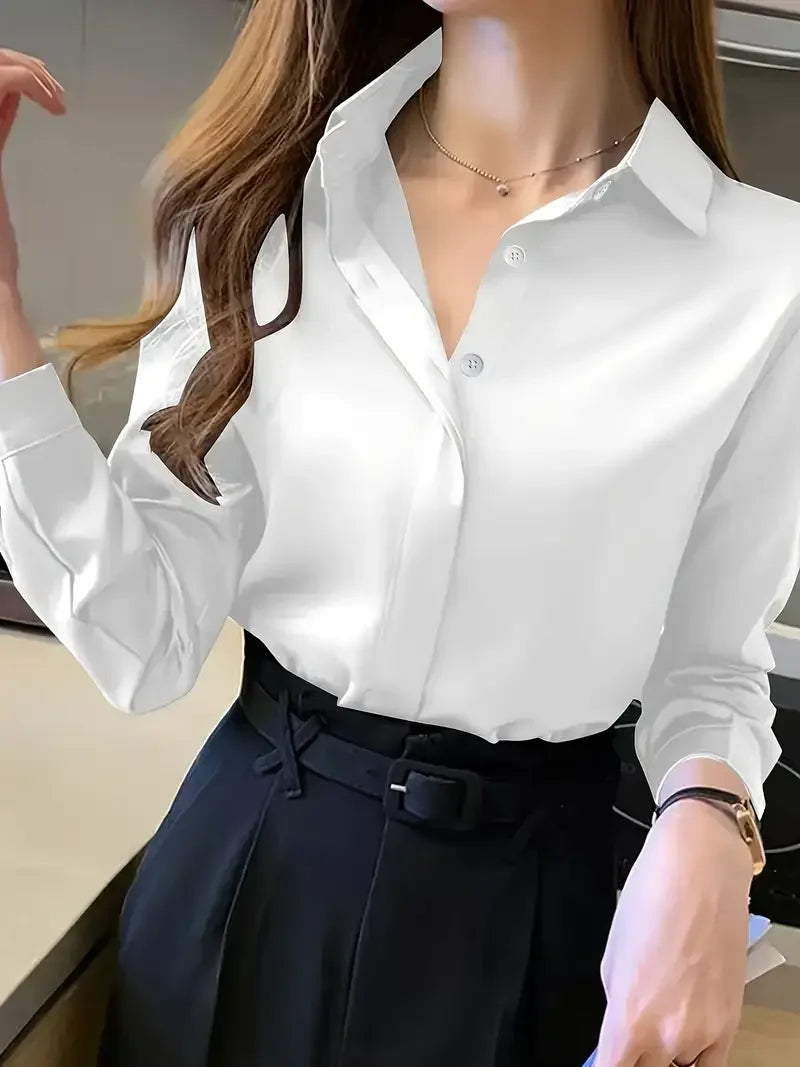 Dames Blouse Casual Stijl met Lange Mouwen 2