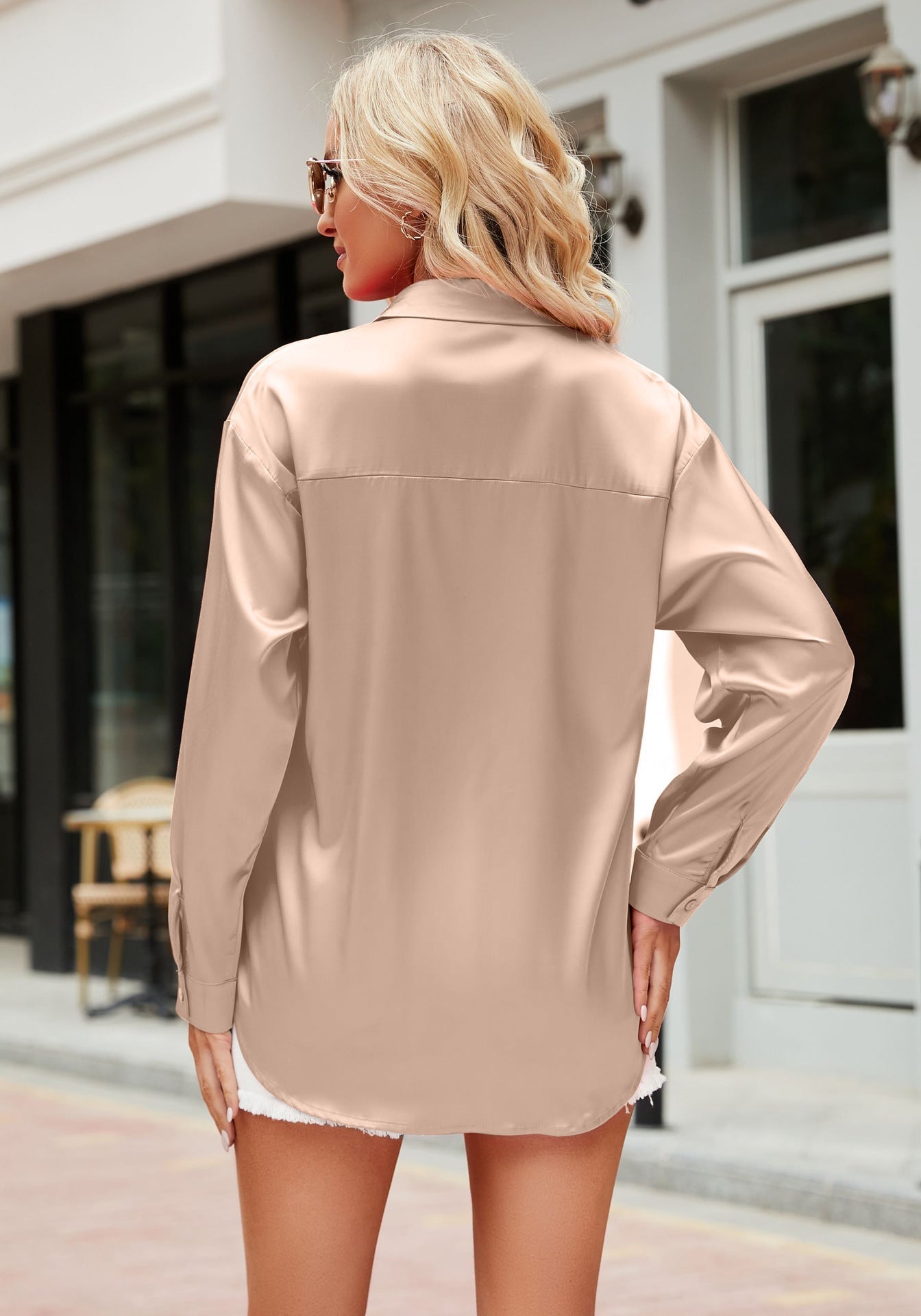 Dames Blouse Chic Satijn Stijlvol 2