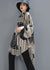 Dames Blouse Chiffon Gestreept Lage Hoge Snit 3