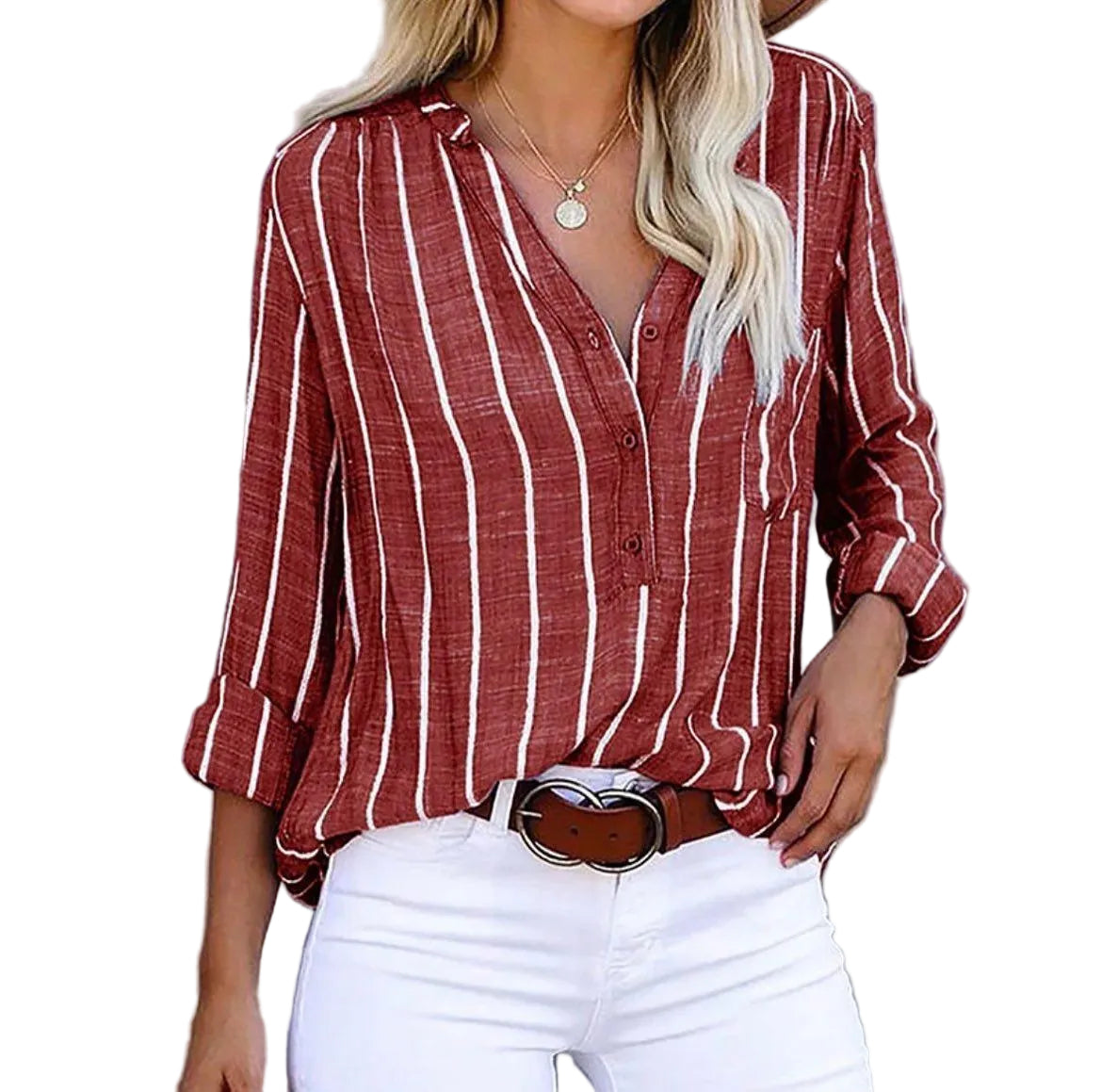 Dames Blouse Gestreept Casual Zomerstijl 0