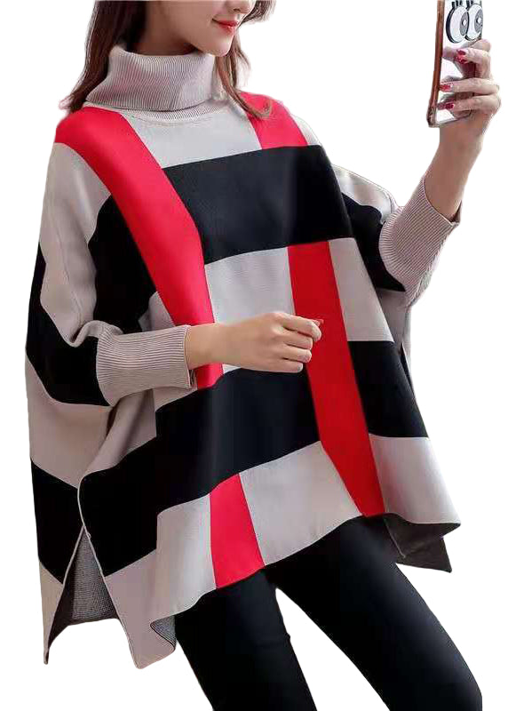 Dames Blouse Gestreept Met Vleermuismouwen 0