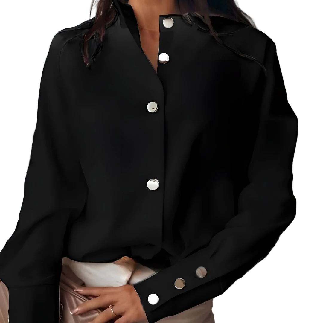 Dames Blouse Klassiek Ontwerp Losse Pasvorm 5