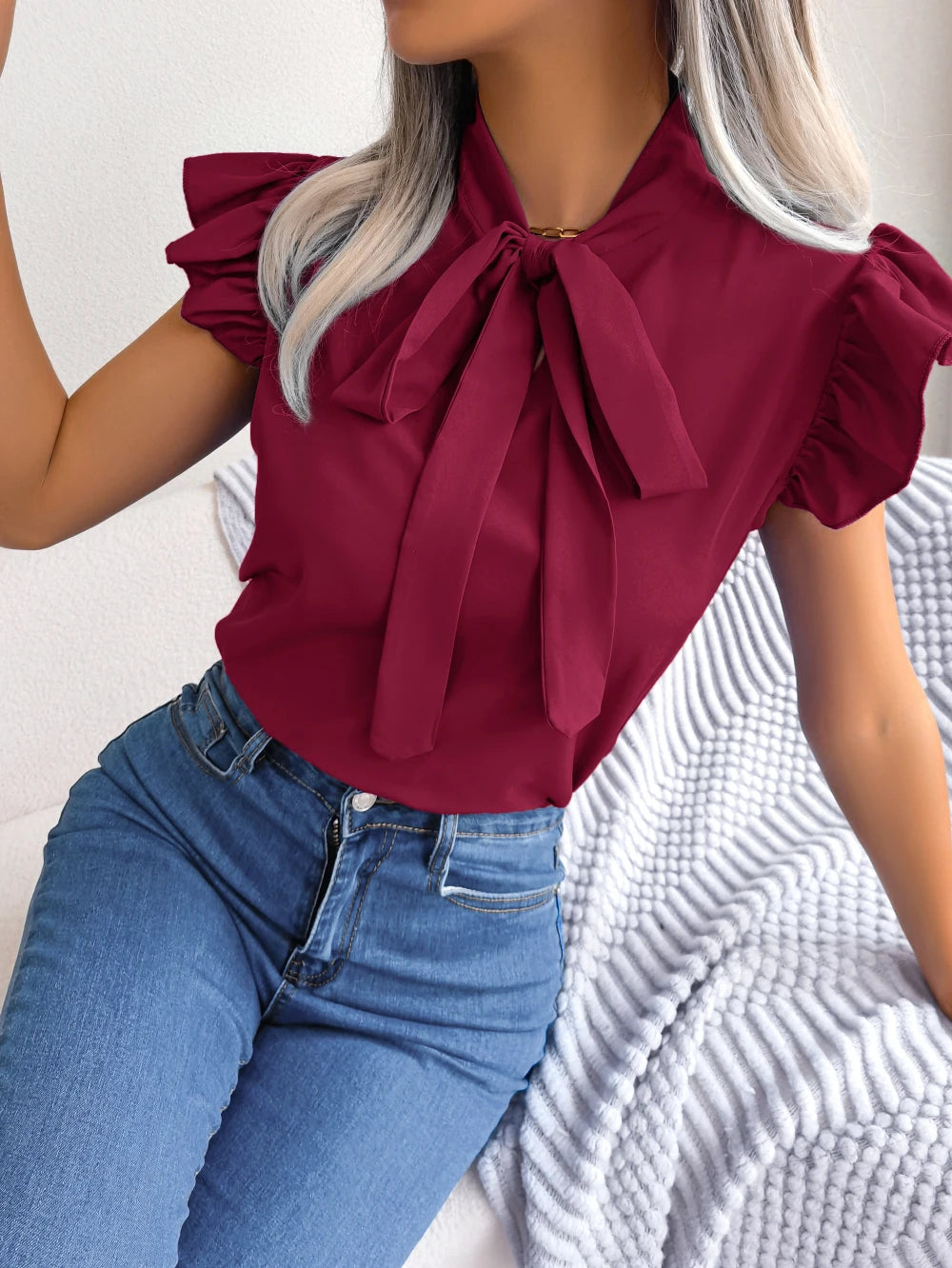 Dames Blouse Korte Mouw Casual 2