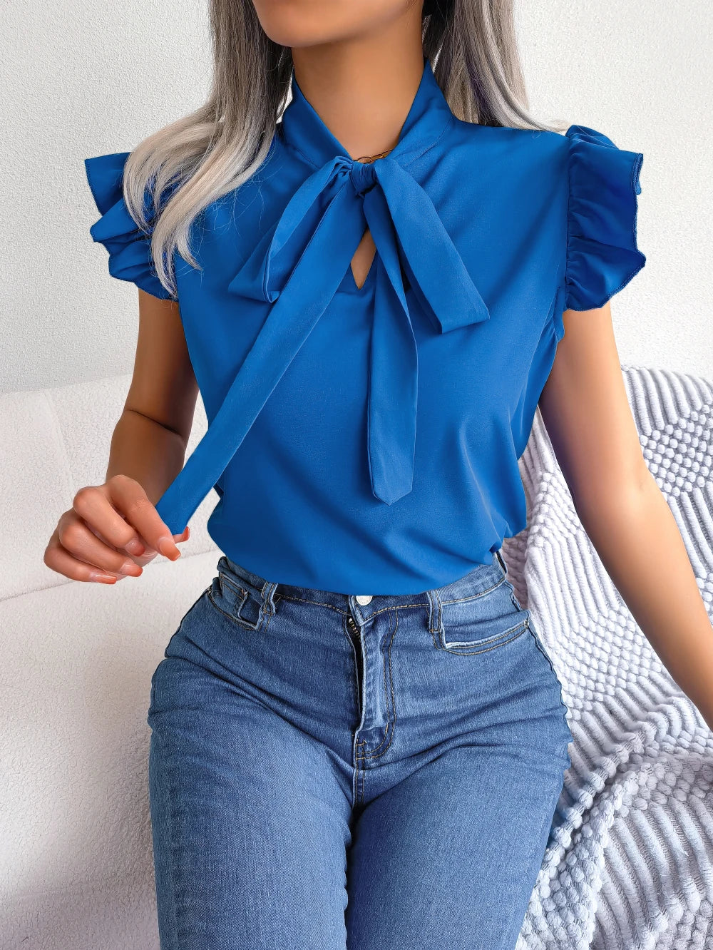 Dames Blouse Korte Mouw Casual 4
