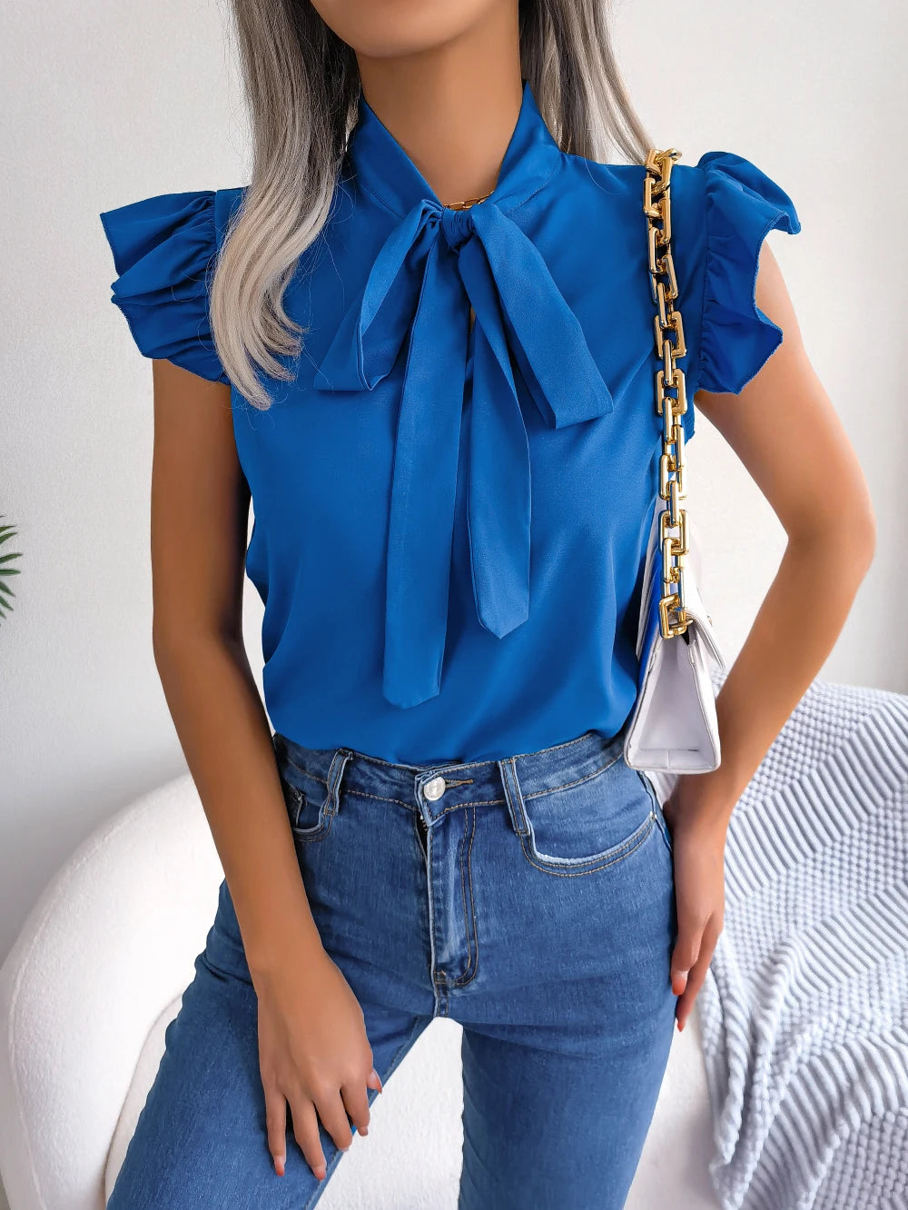 Dames Blouse Korte Mouw Casual 5
