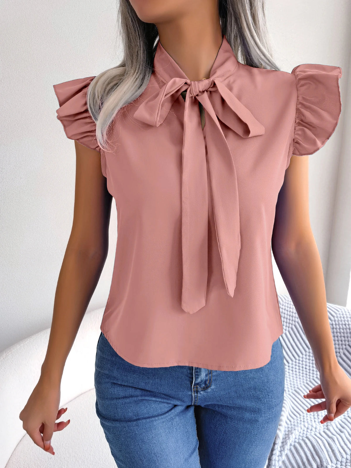 Dames Blouse Korte Mouw Casual 7