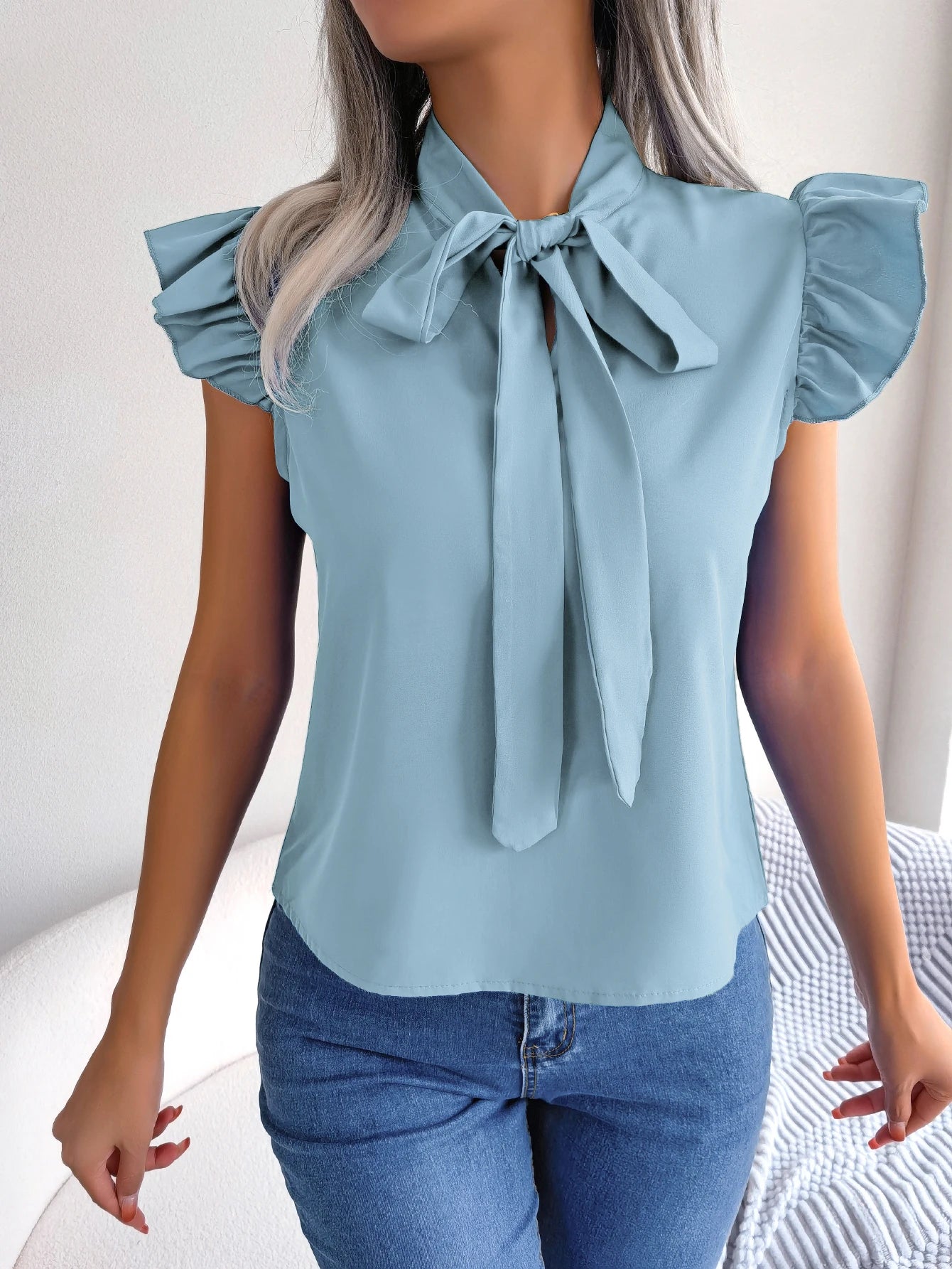Dames Blouse Korte Mouw Casual 9
