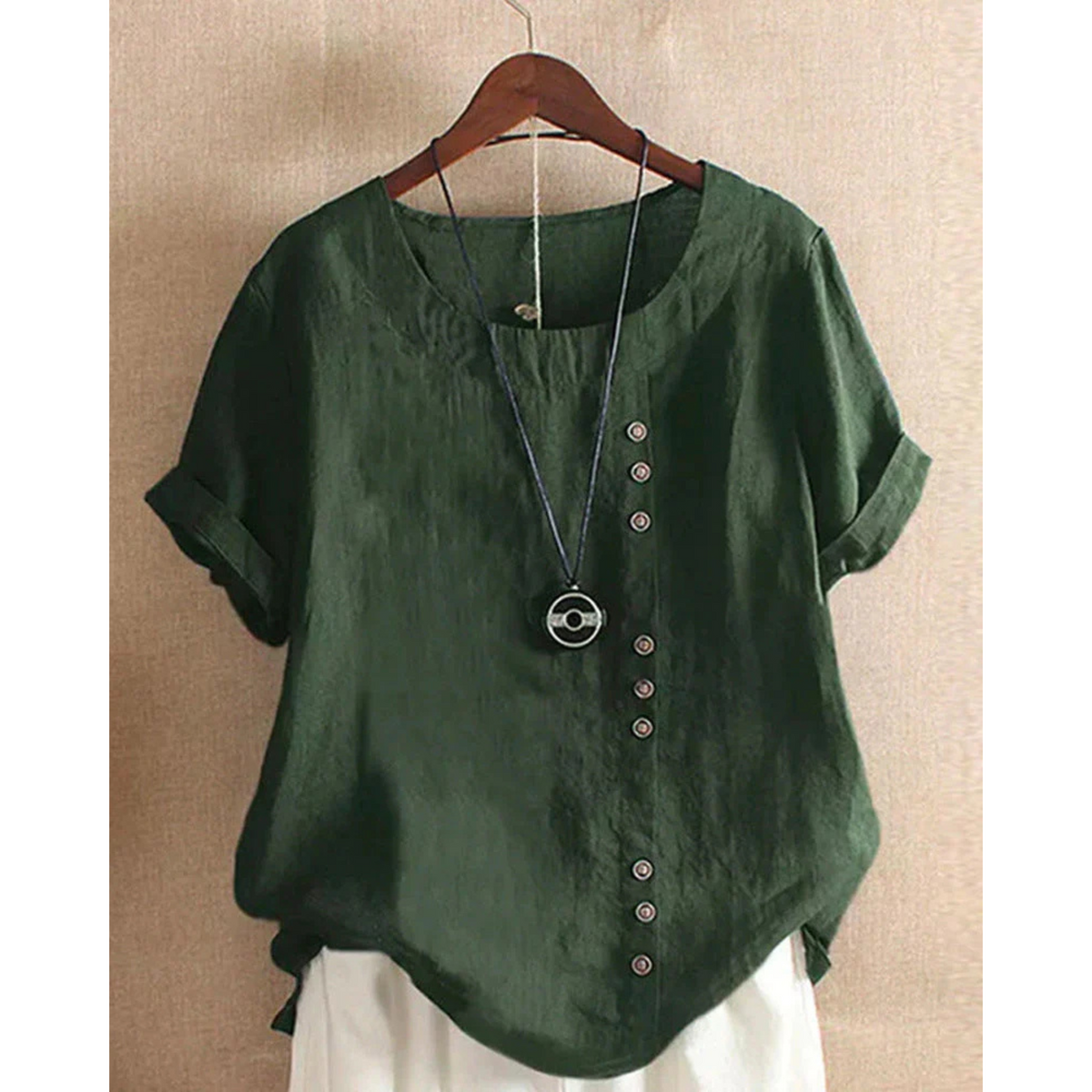 Dames Blouse Korte Mouwen Casual Trendy 5