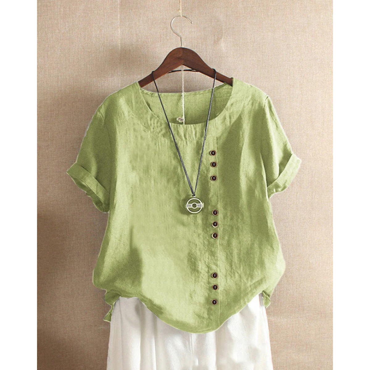 Dames Blouse Korte Mouwen Casual Trendy 6