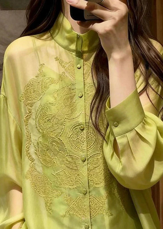 Dames Blouse Lange Mouwen Borduursel 1