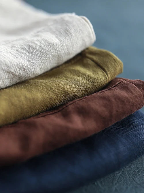 Dames Blouse Lange Mouwen Van Linnen 8