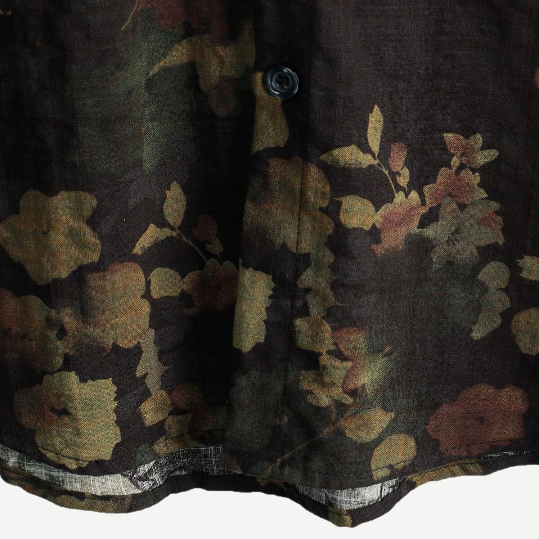 Dames Blouse Lichtgewicht Casual Vintage Bloemenpatroon 4