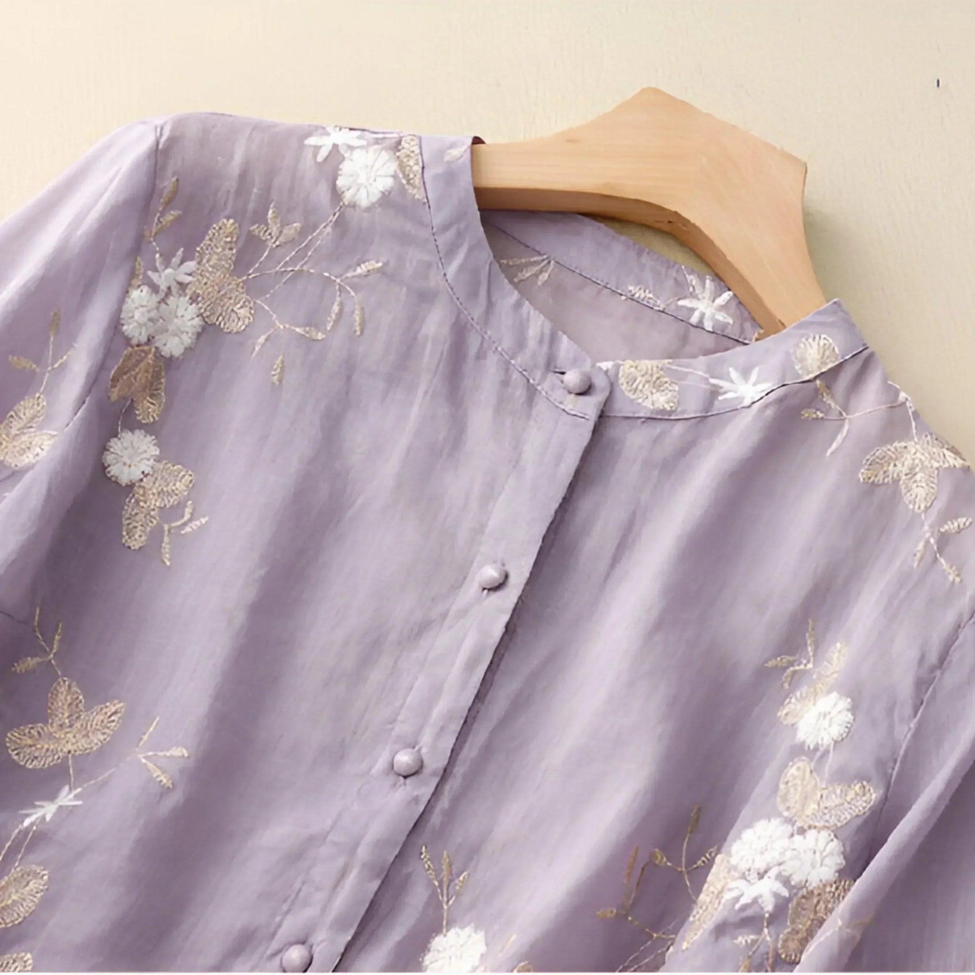 Dames Blouse Lichtgewicht Katoen Elegante Stijl 6