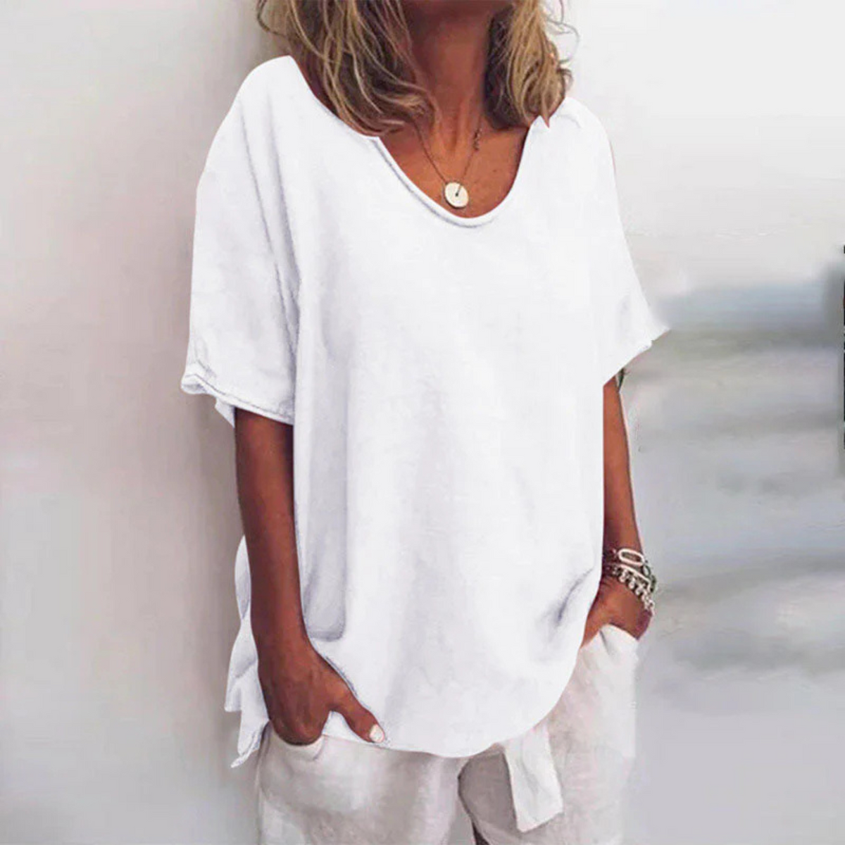 Dames Blouse Losse Pasvorm met Lange Mouwen 2