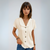 Dames Blouse Met Kraag en Knopen 1
