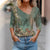 Dames Blouse Met Lange Mouwen Bloemenprint 3